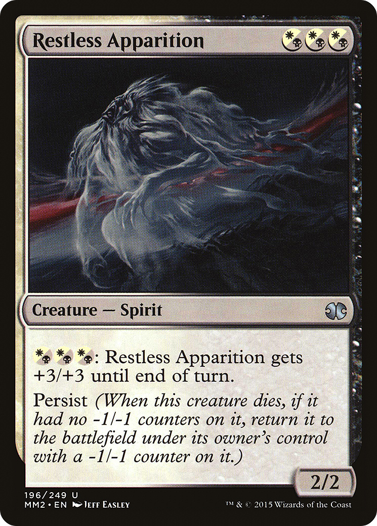 Restless Apparition (MM2-196)  Foil - Modern Masters 2015