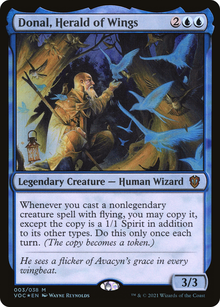Donal, Herald of Wings (VOC-003)  Foil - Crimson Vow Commander