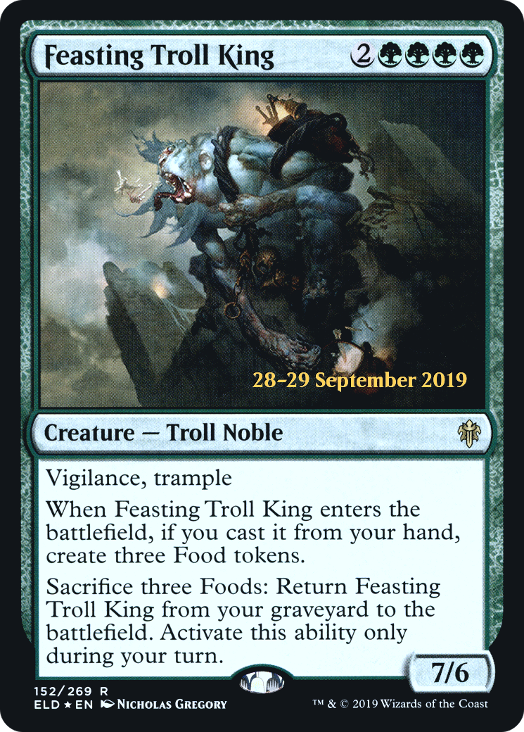 Feasting Troll King (PRE-152)  Foil - Throne of Eldraine Promos