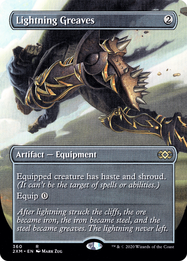 Lightning Greaves (Borderless) (2XM-360)  Foil - Double Masters