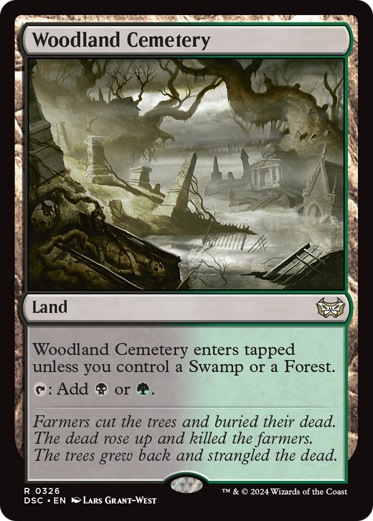 Woodland Cemetery (DSC-326)  - Duskmourn: House of Horror Commander