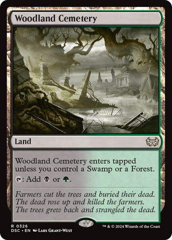 Woodland Cemetery (DSC-326)  - Duskmourn: House of Horror Commander