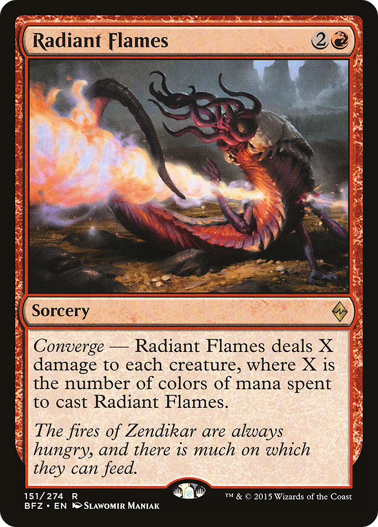Radiant Flames (BFZ-151)  Foil - Battle for Zendikar