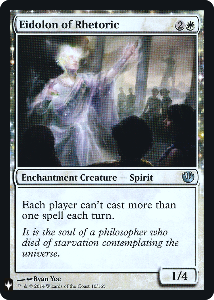 Eidolon of Rhetoric (LIST-010)  Foil - The List: (enchantment)