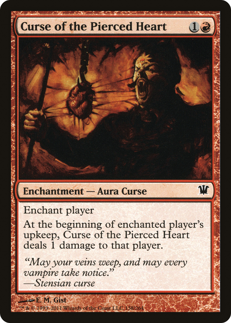 Curse of the Pierced Heart (ISD-138)  - Innistrad