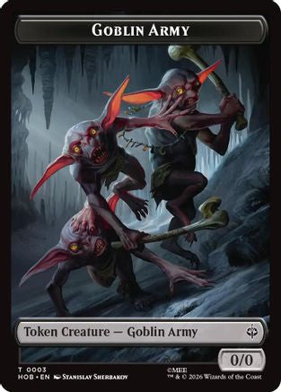 Goblin Army (0003) // Treasure (0012) Double-Sided Token (HOB-3 // 12)  - The Hobbit