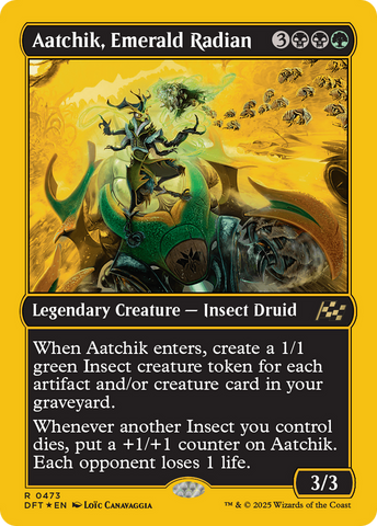 Aatchik, Emerald Radian (First-Place Foil) (DFT-473)  Foil - Aetherdrift