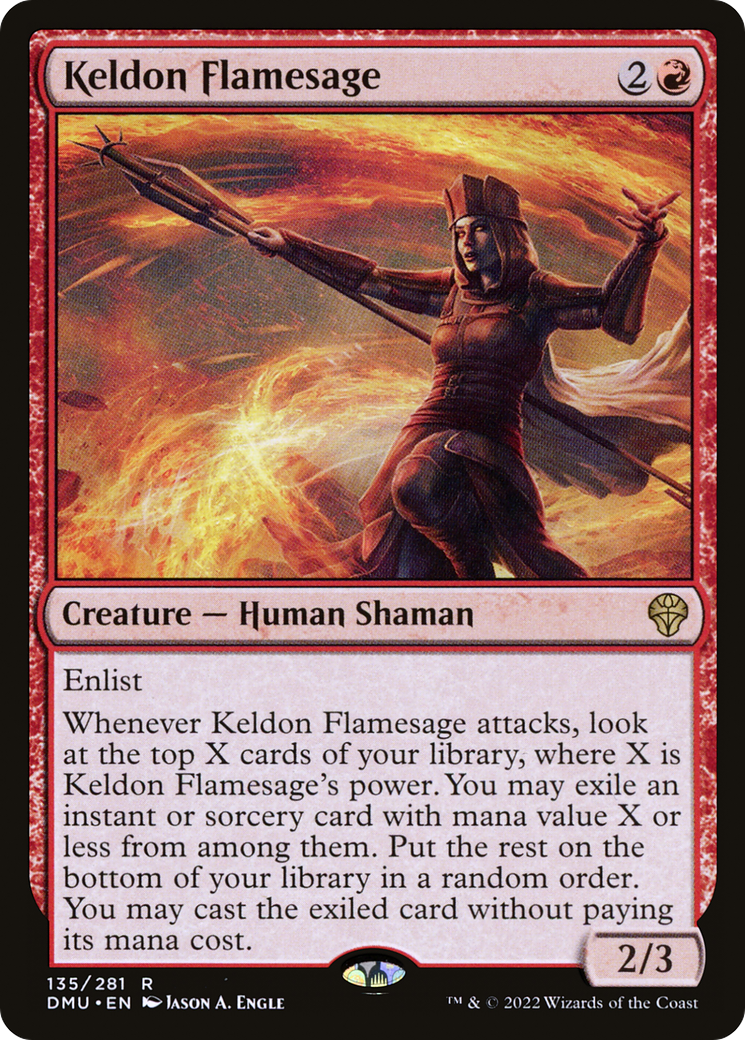 Keldon Flamesage (DMU-135)  Foil - Dominaria United