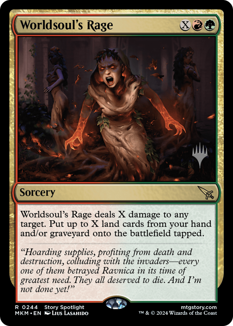 Worldsoul's Rage (PPMKM-244)  Foil - Murders at Karlov Manor Promos