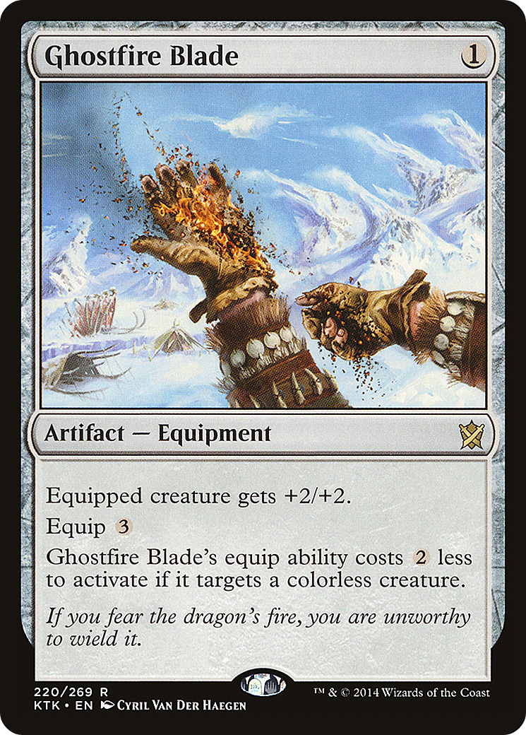 Ghostfire Blade (KTK-220)  Foil - Khans of Tarkir