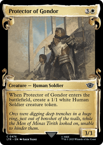 Protector of Gondor (Showcase Scrolls) (LTR-476)  Foil - The Lord of the Rings: Tales of Middle-earth: (Showcase)