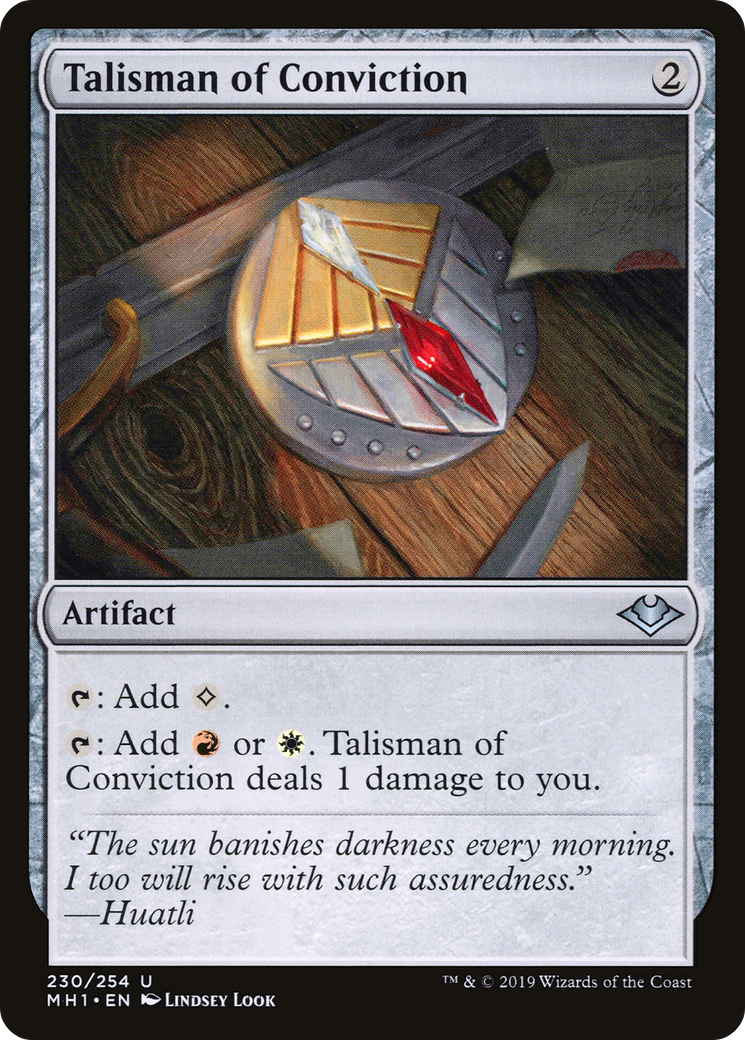 Talisman of Conviction (MH1-230)  Foil - Modern Horizons