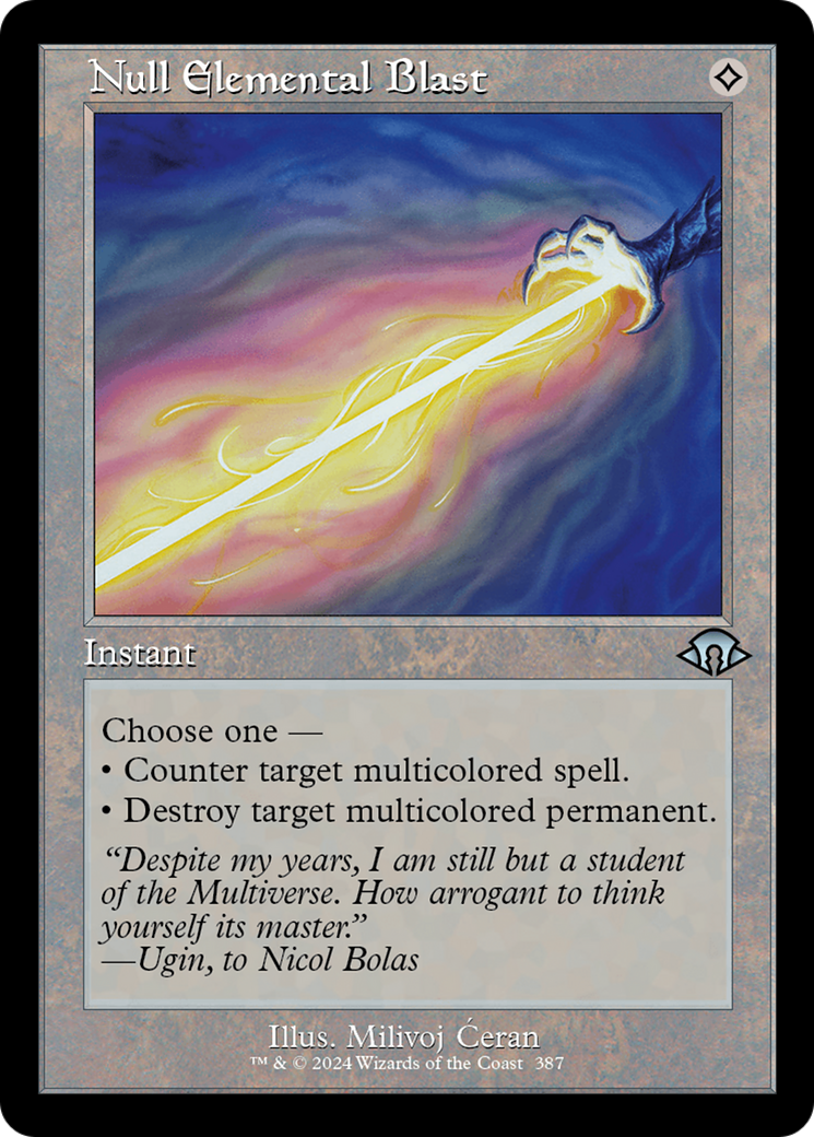 Null Elemental Blast (Retro Frame) (MH3-387)  Foil - Modern Horizons 3