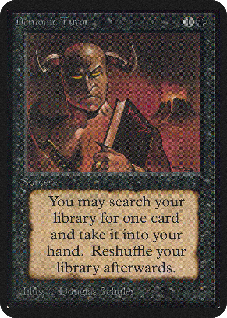 Demonic Tutor (LEA-)  - Limited Edition Alpha