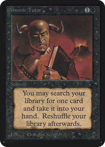 Demonic Tutor (LEA-)  - Limited Edition Alpha