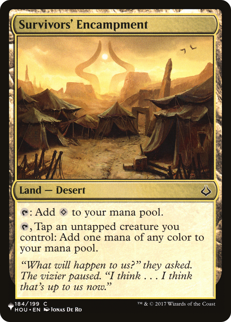 Survivors' Encampment (LIST-HOU-184)  - The List