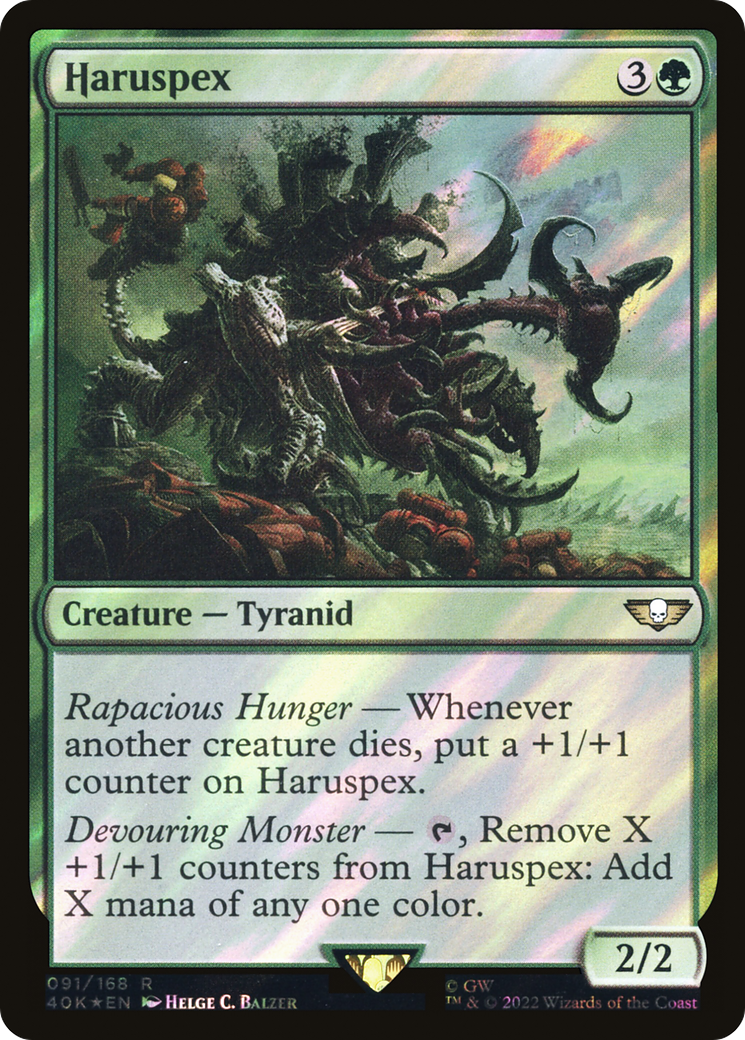 Haruspex (Surge Foil) (40K-091)  Foil - Warhammer 40,000 Commander