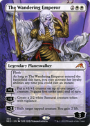 The Wandering Emperor (Borderless) (NEO-303)  Foil - Kamigawa: Neon Dynasty