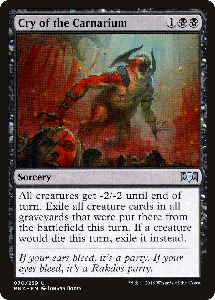 Cry of the Carnarium (RNA-070)  Foil - Ravnica Allegiance