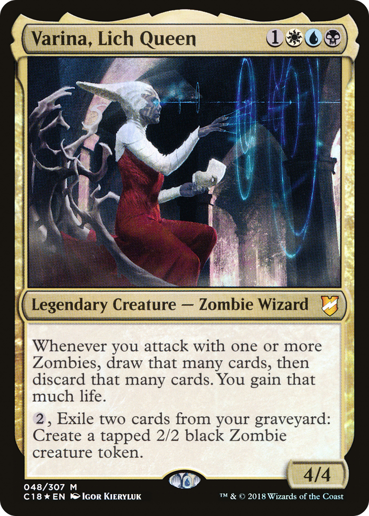 Varina, Lich Queen (C18-048)  Foil - Commander 2018