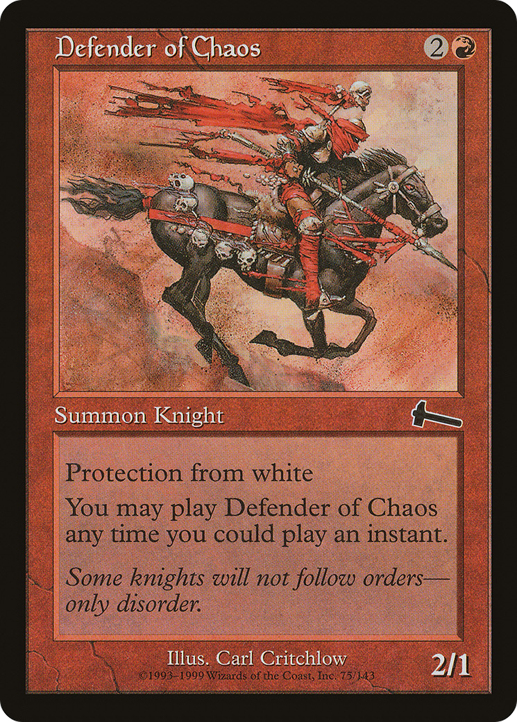 Defender of Chaos (ULG-075)  - Urza's Legacy