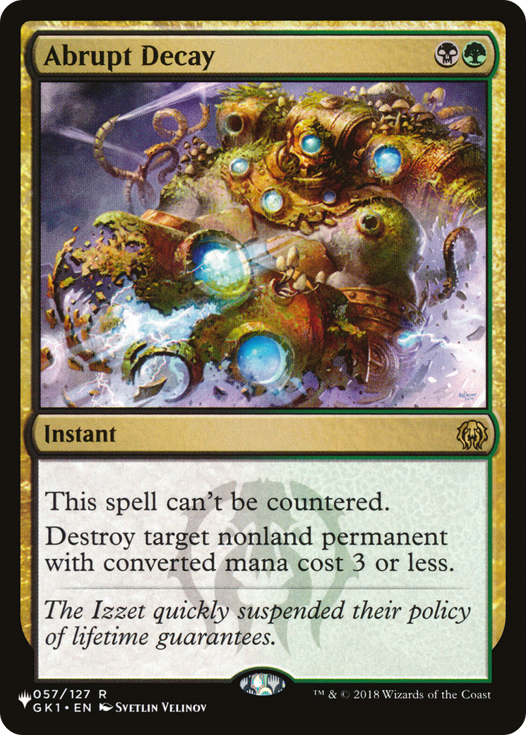 Abrupt Decay (LIST-057/127)  - The List