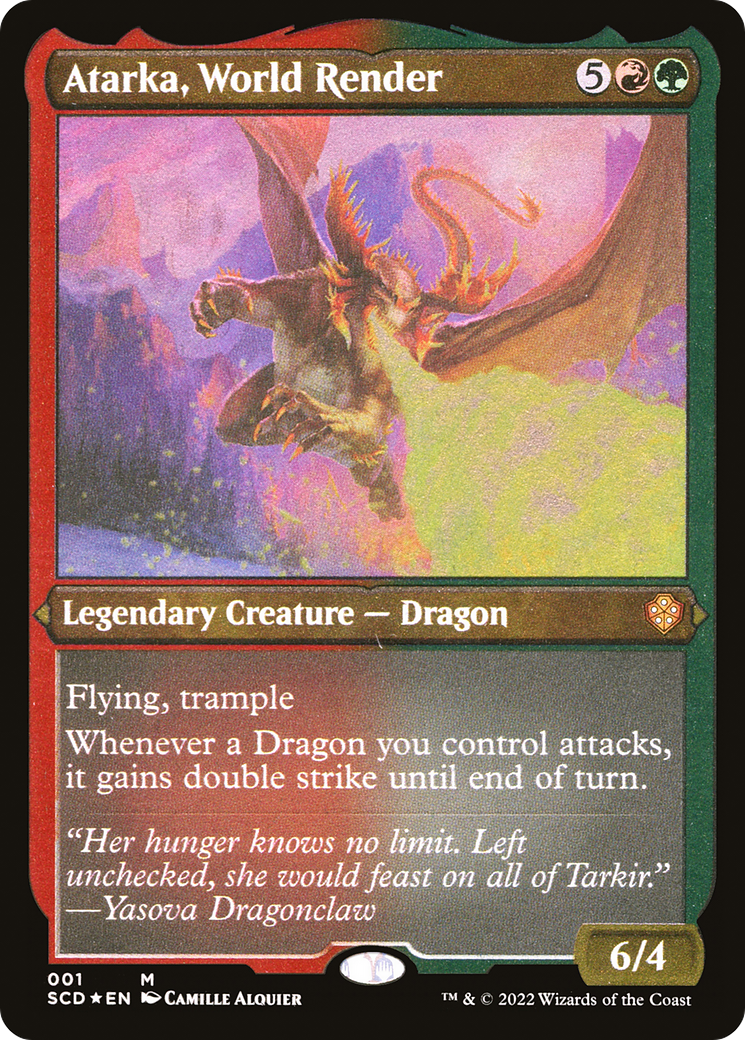Atarka, World Render (SCD-001)  Etched Foil - Starter Commander Decks