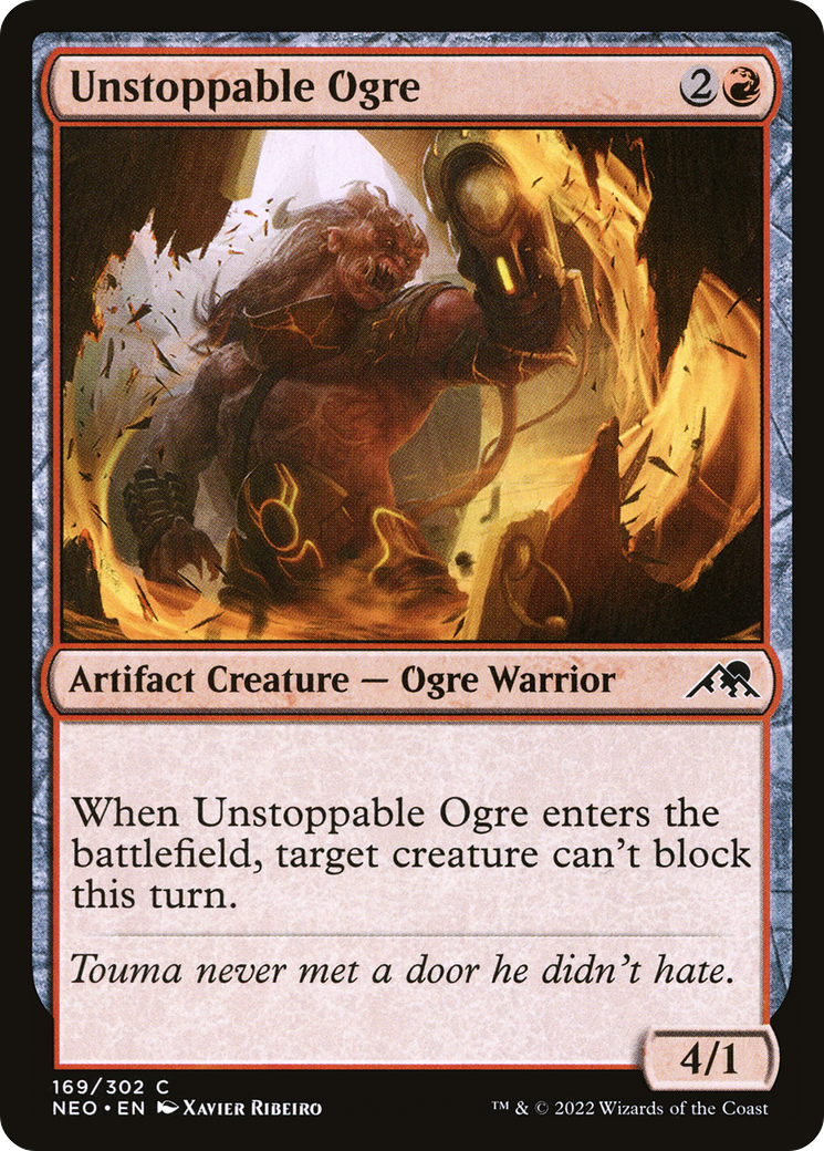 Unstoppable Ogre (NEO-169)  Foil - Kamigawa: Neon Dynasty