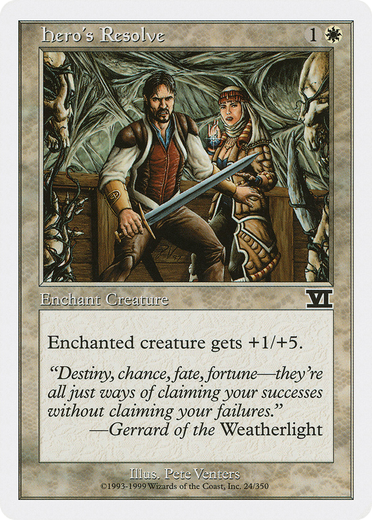 Hero's Resolve (6ED-024)  - Classic Sixth Edition