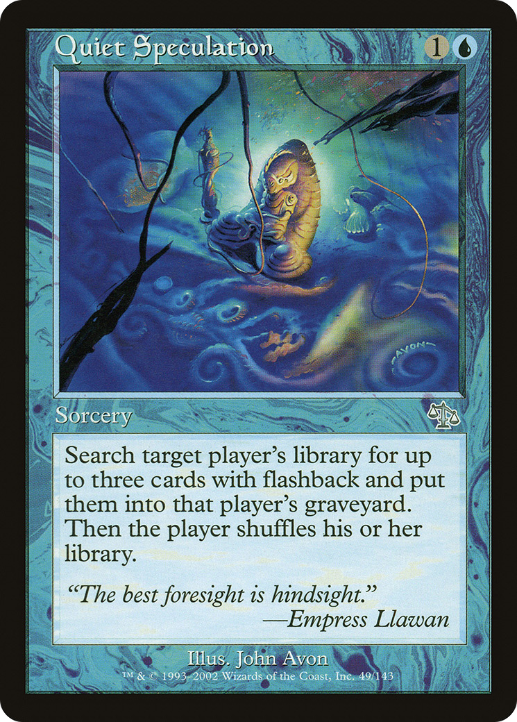 Quiet Speculation (JUD-049)  - Judgment: (tombstone)