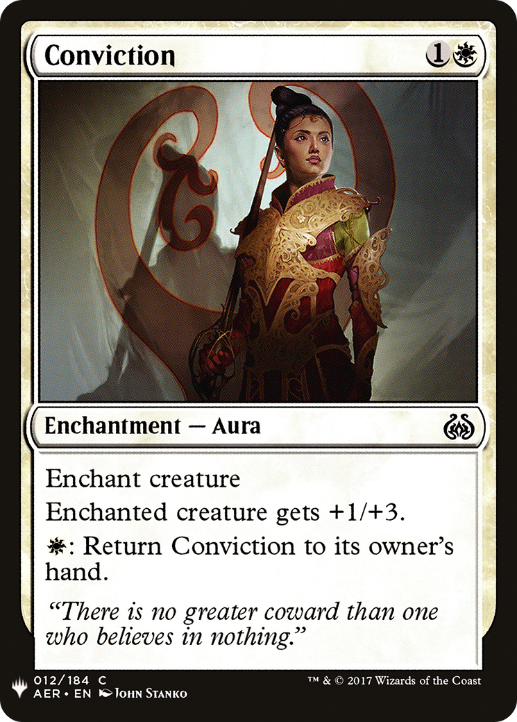 Conviction (LIST-012)  - The List