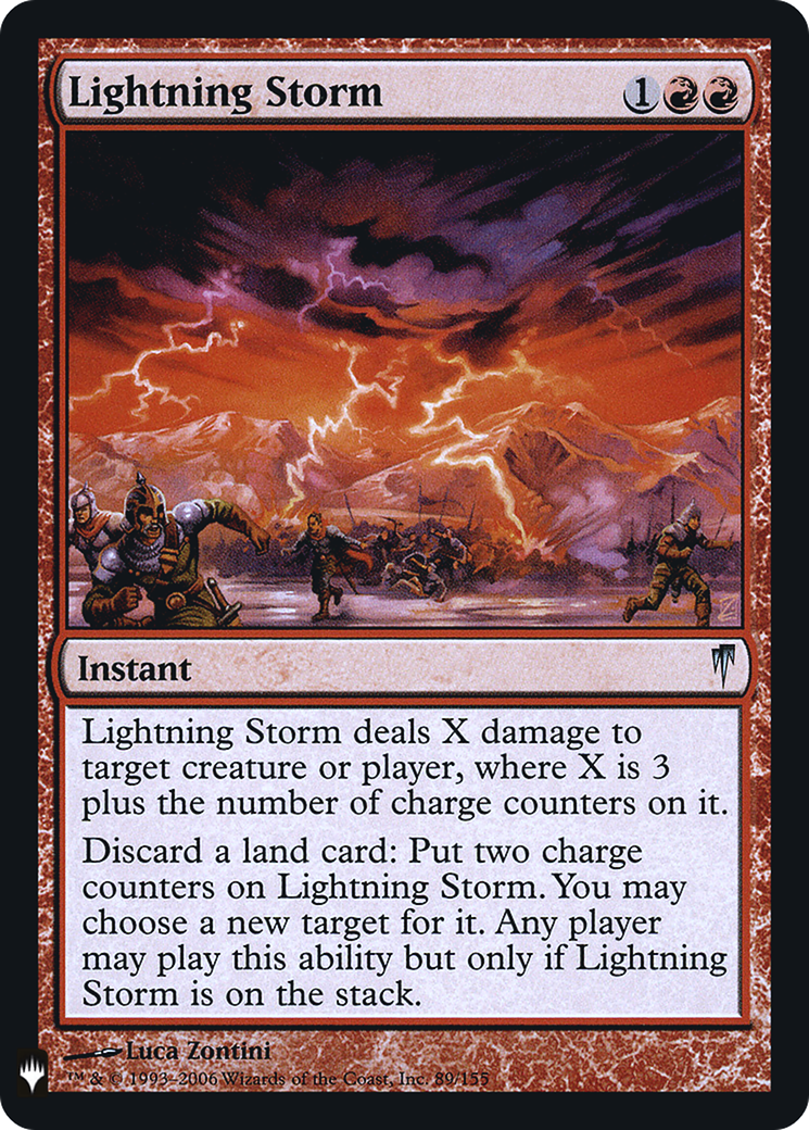 Lightning Storm (LIST-CSP-89)  Foil - The List