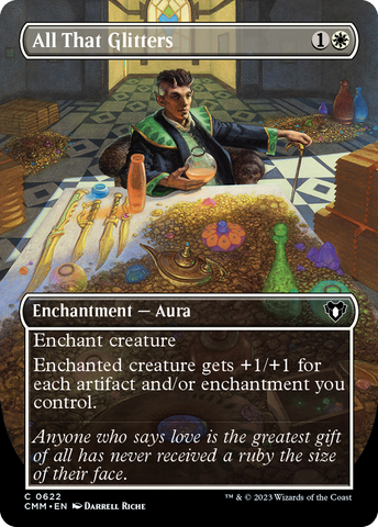 All That Glitters (Borderless) (CMM-622)  Foil - Commander Masters