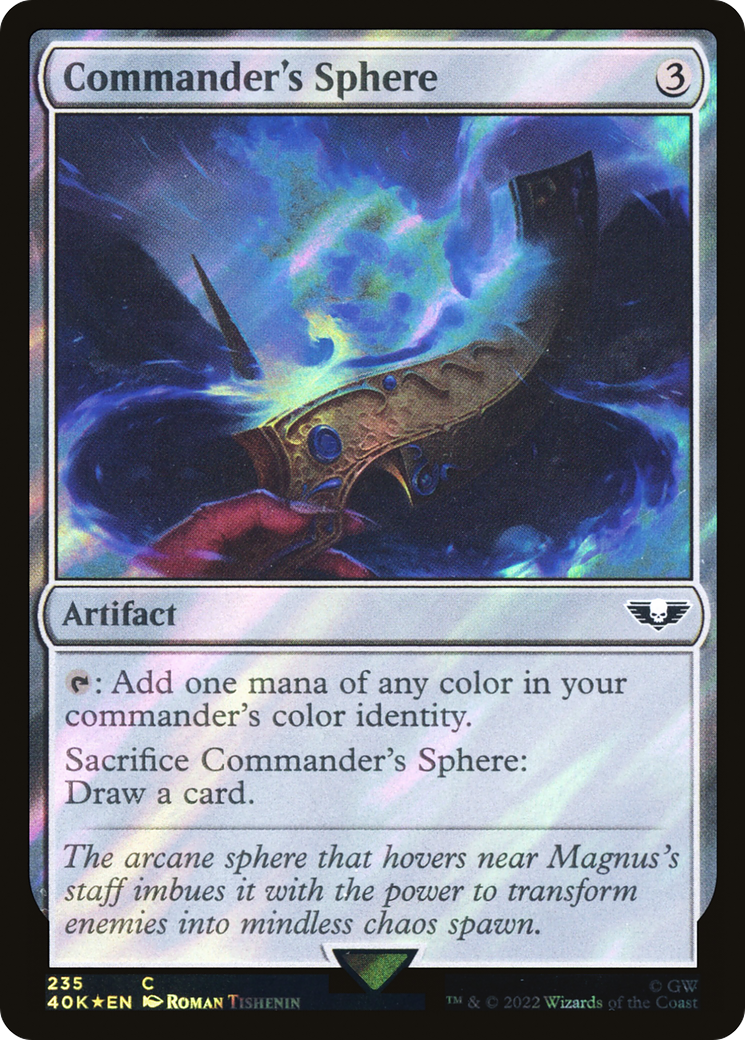 Commander's Sphere (235) (Surge Foil) (40K-235)  Foil - Warhammer 40,000 Commander