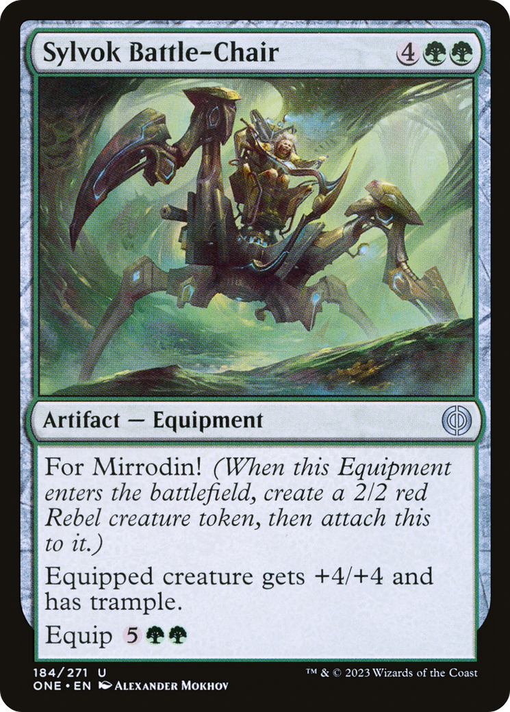 Sylvok Battle-Chair (ONE-184)  - Phyrexia: All Will Be One