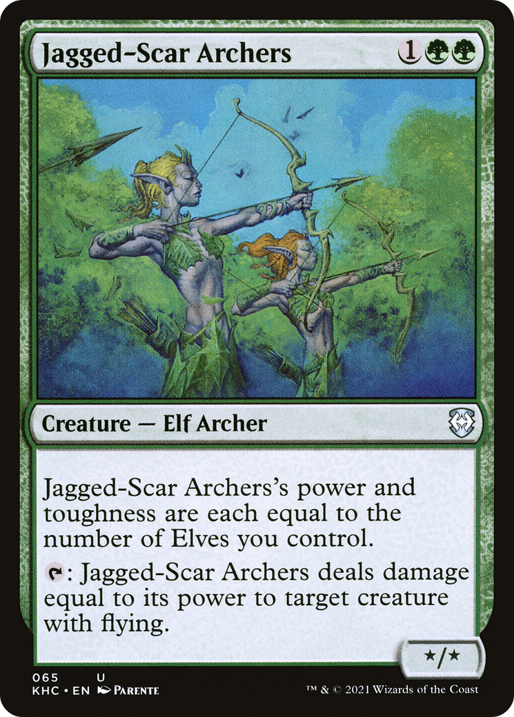 Jagged-Scar Archers (KHC-065)  - Kaldheim Commander