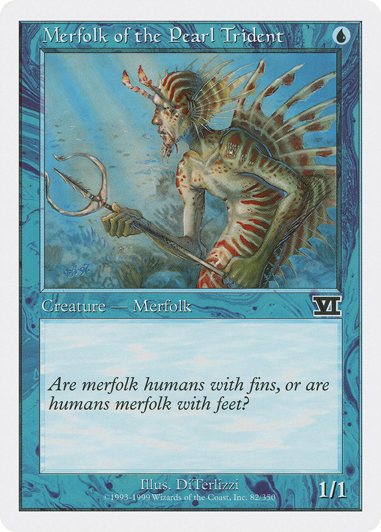 Merfolk of the Pearl Trident (6ED-082)  - Classic Sixth Edition
