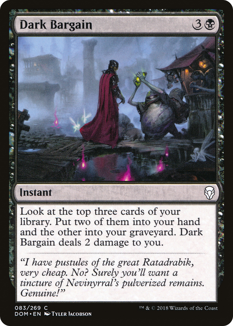 Dark Bargain (DOM-083)  - Dominaria