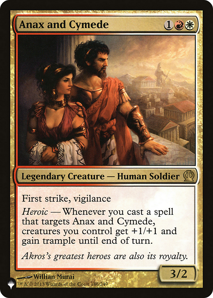 Anax and Cymede (LIST-186/249)  - The List