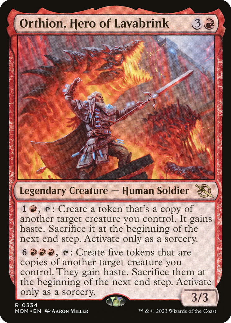 Orthion, Hero of Lavabrink (MOM-334)  Foil - March of the Machine