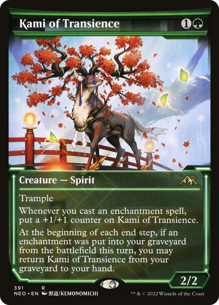 Kami of Transience (Showcase) (NEO-391)  Foil - Kamigawa: Neon Dynasty: (Showcase)