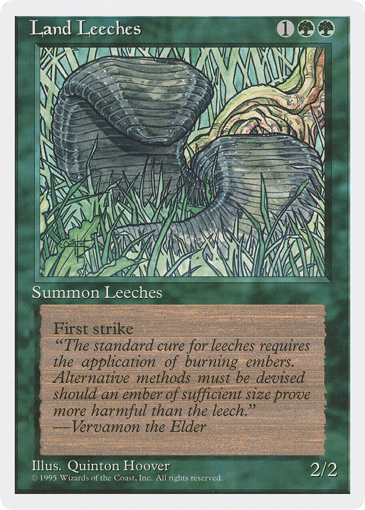 Land Leeches (4ED-)  - Fourth Edition
