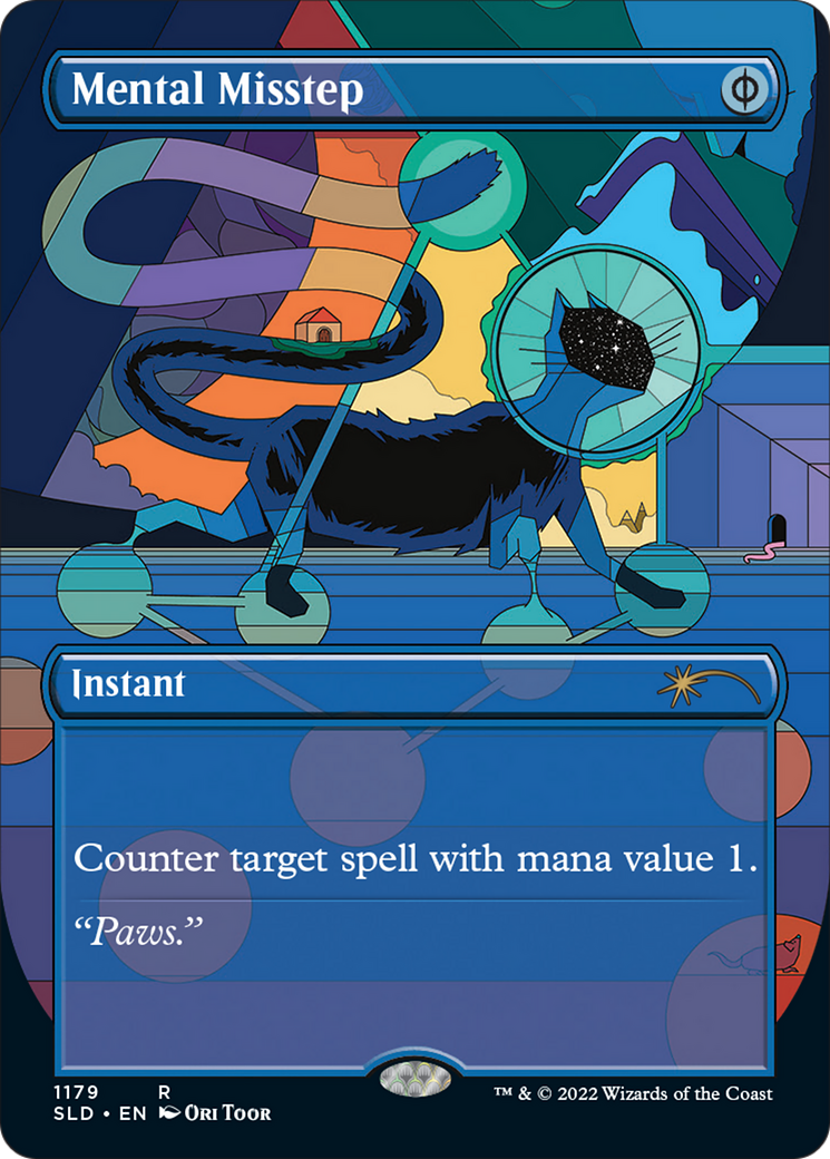 Mental Misstep (SLD-1179)  Foil - Secret Lair Drop (Borderless)