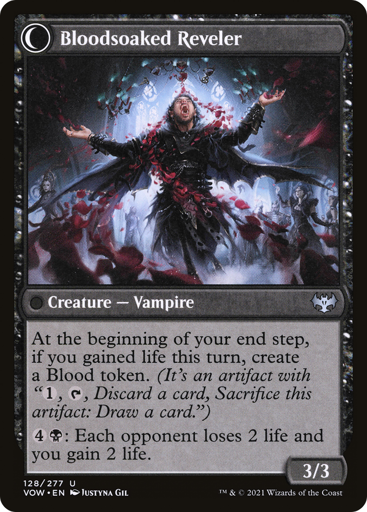 Restless Bloodseeker (VOW-128)  - Innistrad: Crimson Vow: (Double Faced Transform)