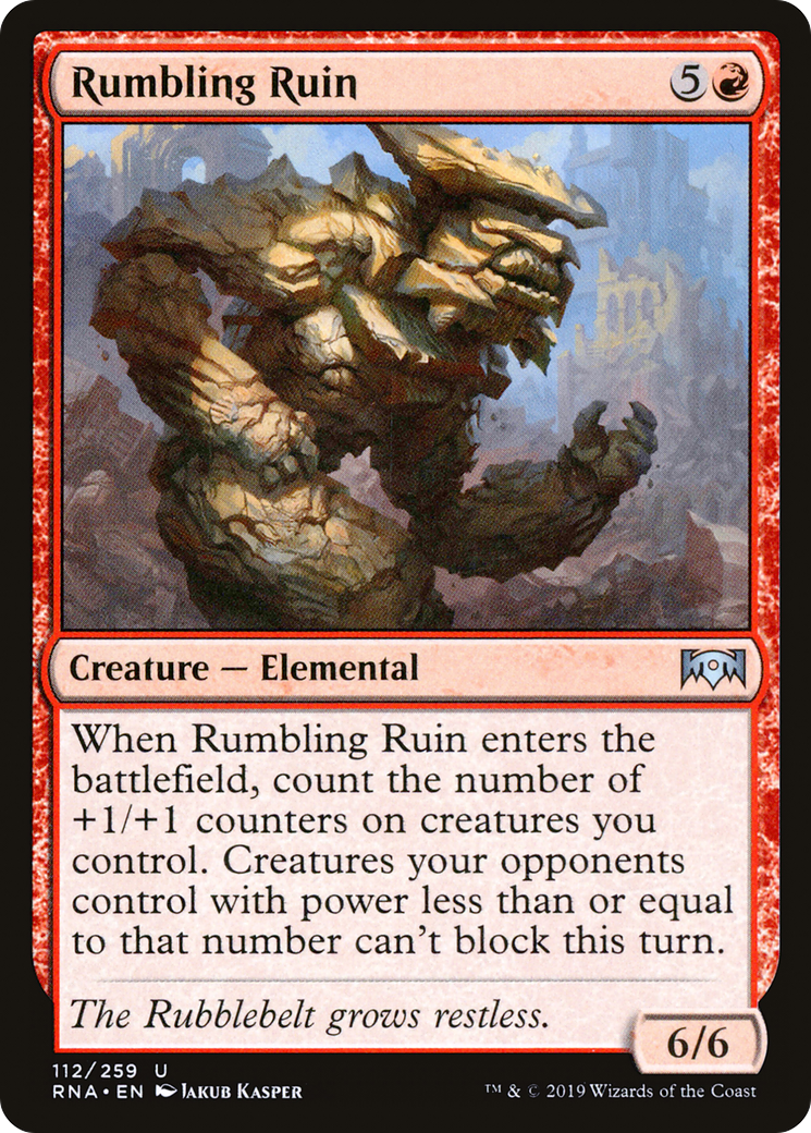 Rumbling Ruin (RNA-112)  - Ravnica Allegiance