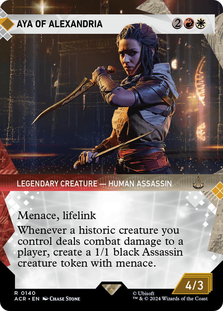 Aya of Alexandria (Showcase) (ACR-140)  Foil - Assassin's Creed: (Showcase) (Borderless)