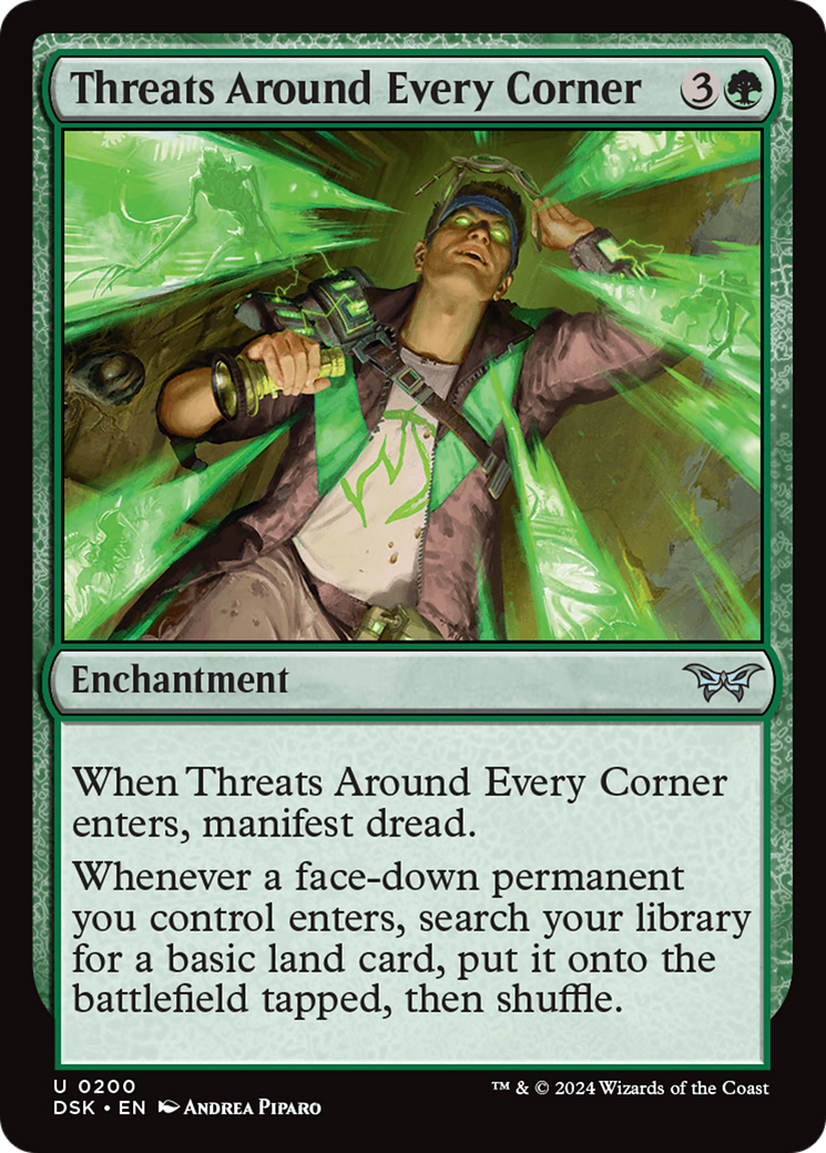 Threats Around Every Corner (DSK-200)  Foil - Duskmourn: House of Horror