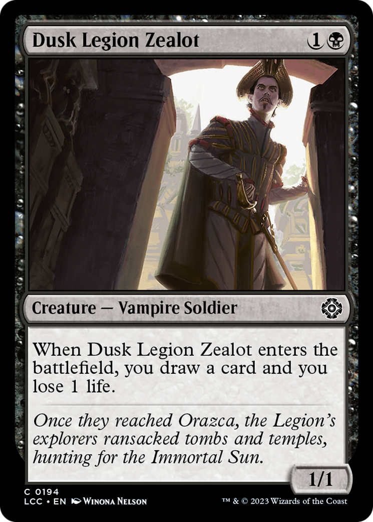 Dusk Legion Zealot (LCC-194)  - The Lost Caverns of Ixalan Commander