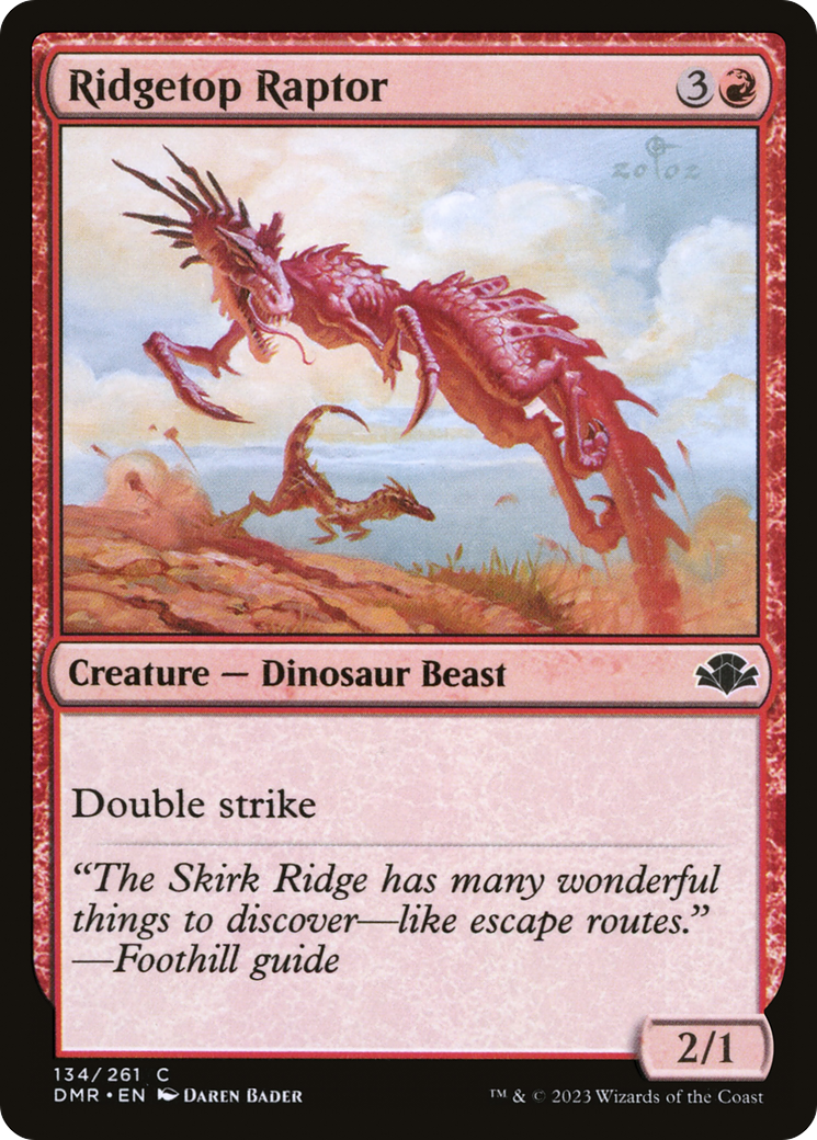 Ridgetop Raptor (DMR-134)  Foil - Dominaria Remastered