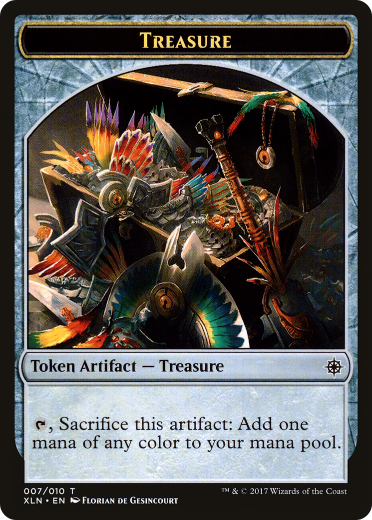 Treasure Token (007) (XLN-007)  - Ixalan Tokens